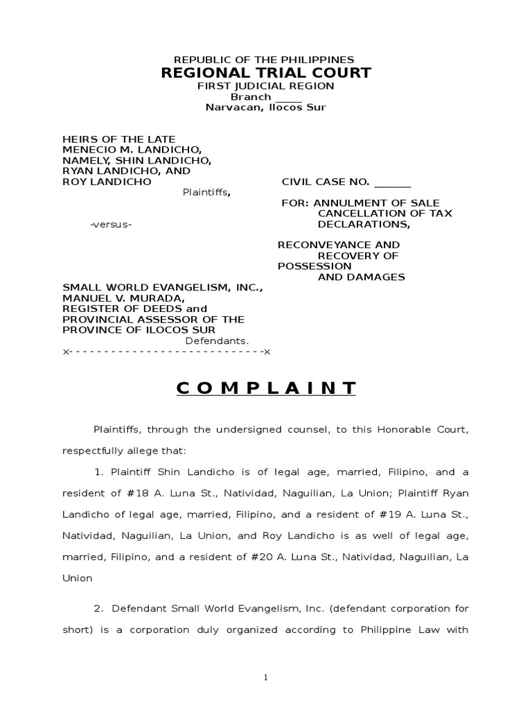 complaint-with-multiple-causes-of-action-lawsuit-government