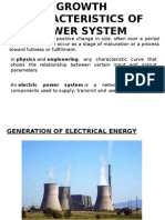 Growth Characteristics of Power System