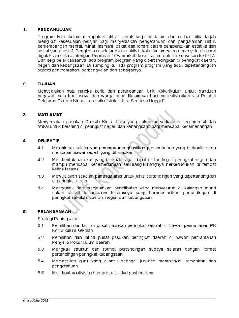 Buku Pengurusan Koku Ppd Kinta U 2012