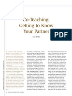 assigned co-teaching getting to know your partner