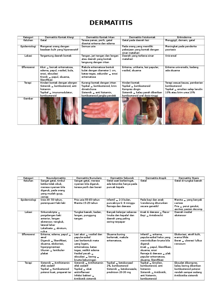 Dermatitis | PDF