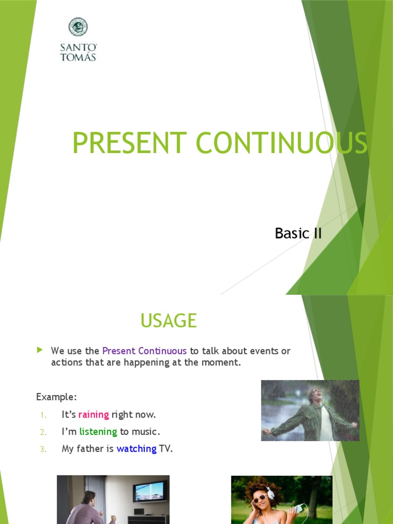 Present Continuous Usage Guide | PDF | Self-Improvement