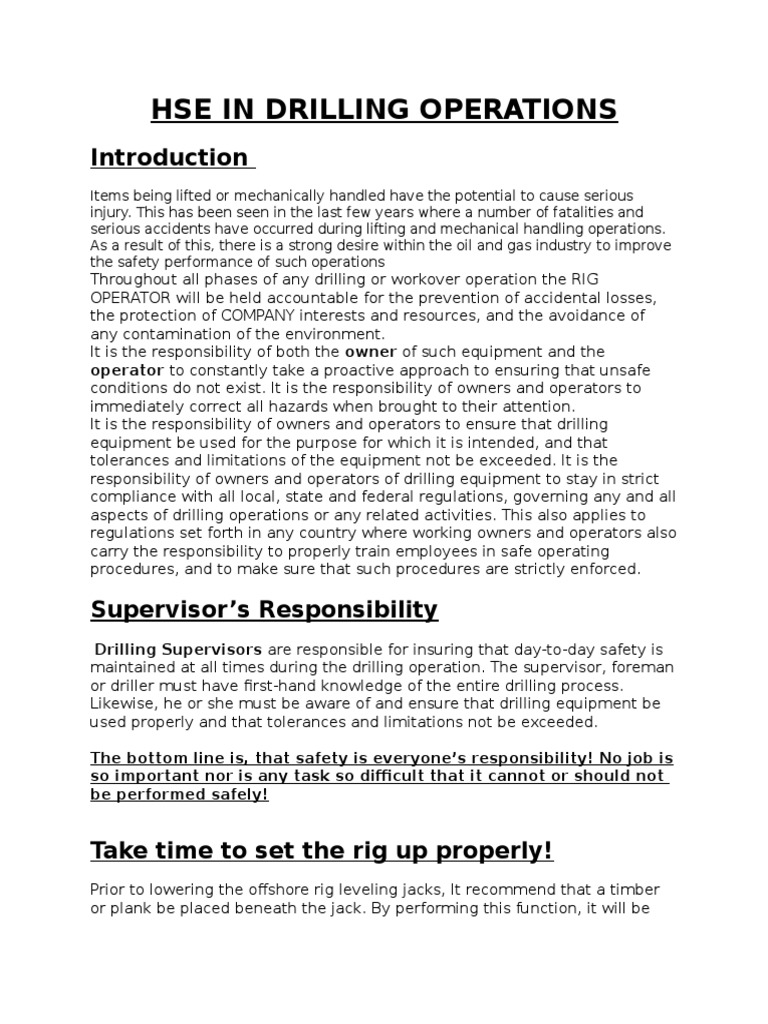 Enhancing Safety in Drilling Operations | PDF | Elevator | Drilling Rig
