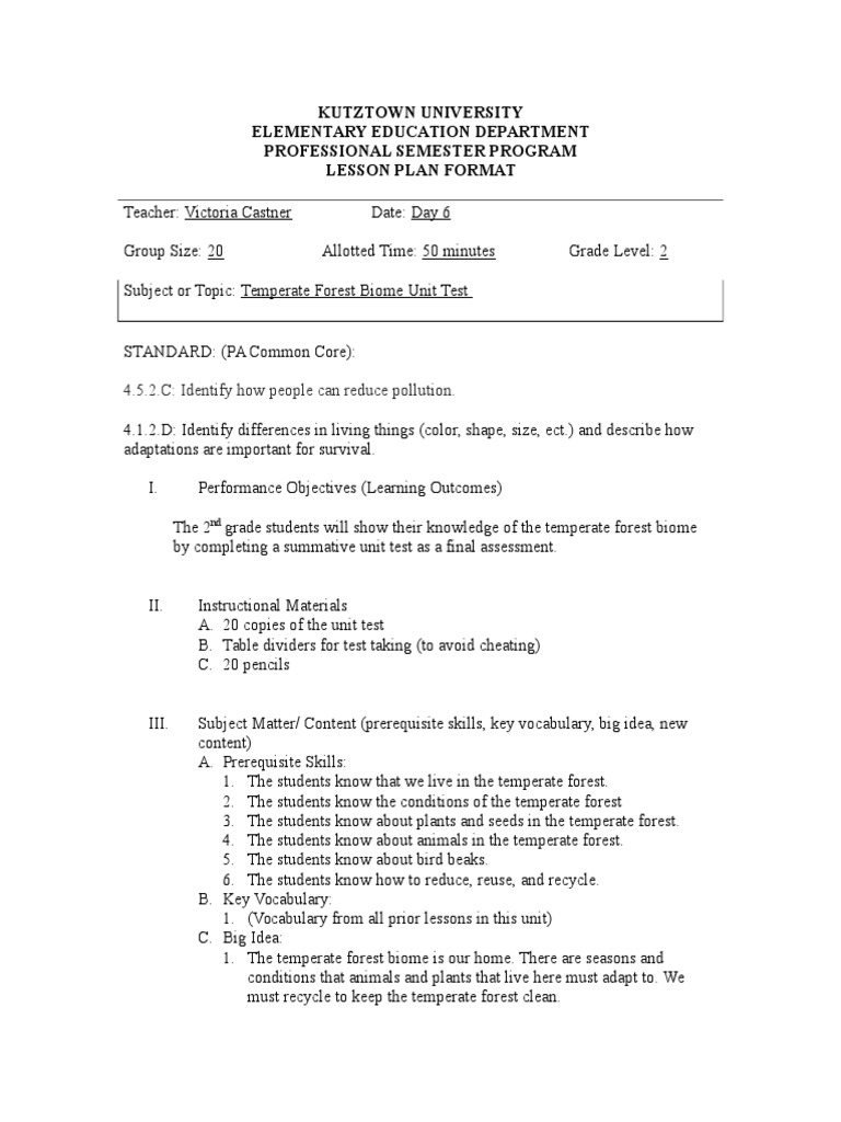 Unit Test | PDF | Educational Assessment | Teaching