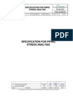 Specification For Piping Stress Analysis - REFERENCIA CRITERIO