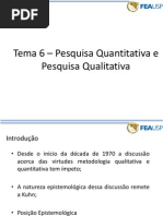 Pesquisa Qualitativa e Quantitativa