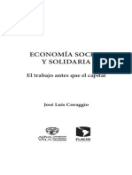 Economía Social y Solidaria. El Trabajo Antes Que El Capital (José Luis Coraggio)