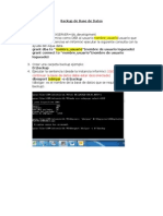 Tutorial Backup BD Informix