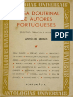 SÉRGIO, Antonio - Prosa Doutrinal de Autores Portugueses.1 PDF