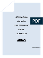 Genealogias Arias- Alvarado- Rodriguez (Heredia, Costa Rica)