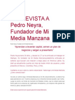 ENTREVISTA a Pedro Neyra - MimediaNaranja