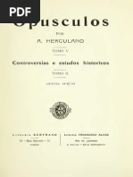HERCULANO, Alexandre - Opusculos [Cartas]