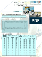 Core Type Prestressed Concrete Pipes Specs & Dimensions