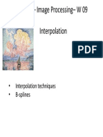 EECS 556 - Image Processing - W 09 Interpolation: - Interpolation Techniques - B Splines