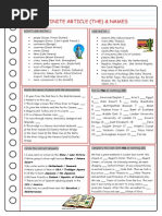 Definite Article The Names
