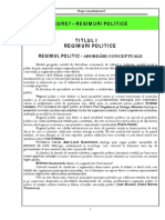 8 Curs 8 - Regimuri Politice PDF