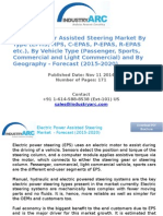Electric Power Assisted Steering Market by Type (EPHS, HPS, C-EPAS, P-EPAS, R-EPAS Etc.) - Forecast (2015-2020)