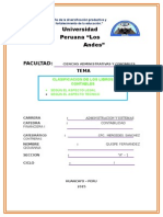 Clasificacion de Libros Contables