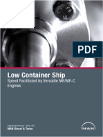 MAN Low Container Ship Speed Facilitated By