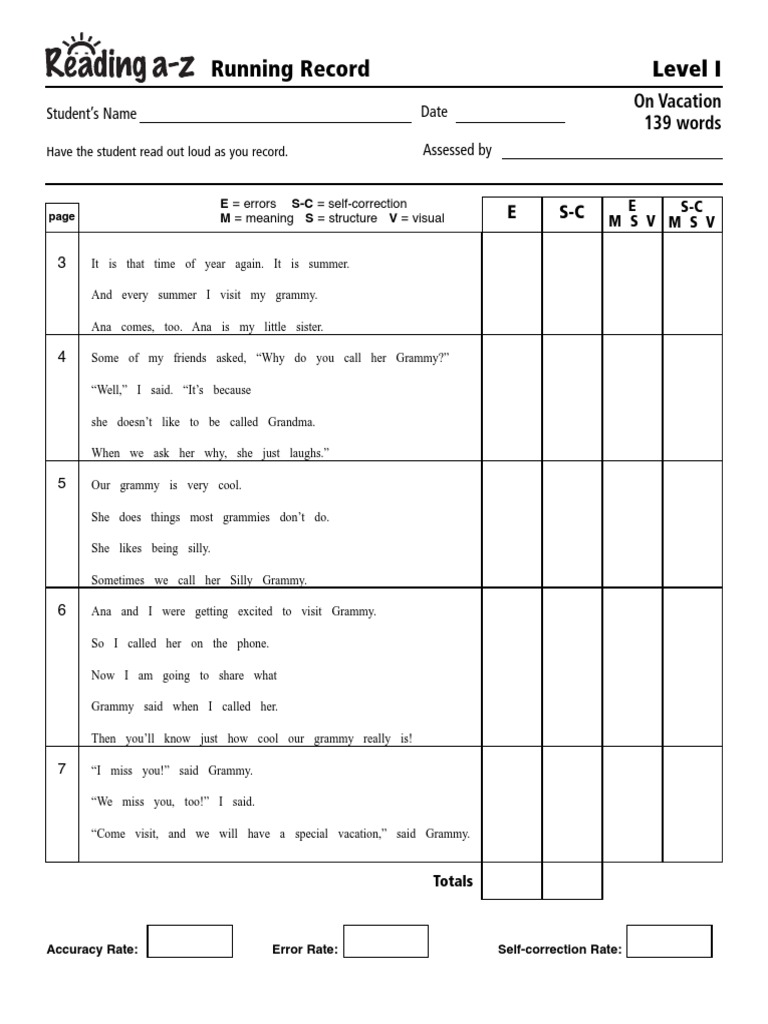 running-record-form