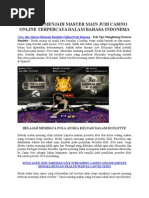 Download Cara Jitu Akurat Bermain Roulette Online Pasti Menang by AsiaBetKing SN288386303 doc pdf