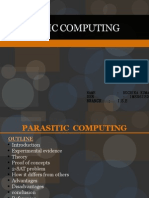 Parasitic Computing:: USN 1MS06IS062: - . Branch ISE