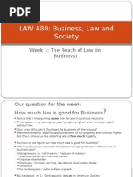 LAW 480: Business, Law and Society