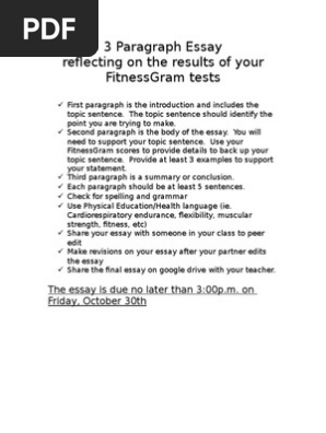 3 paragraph essay