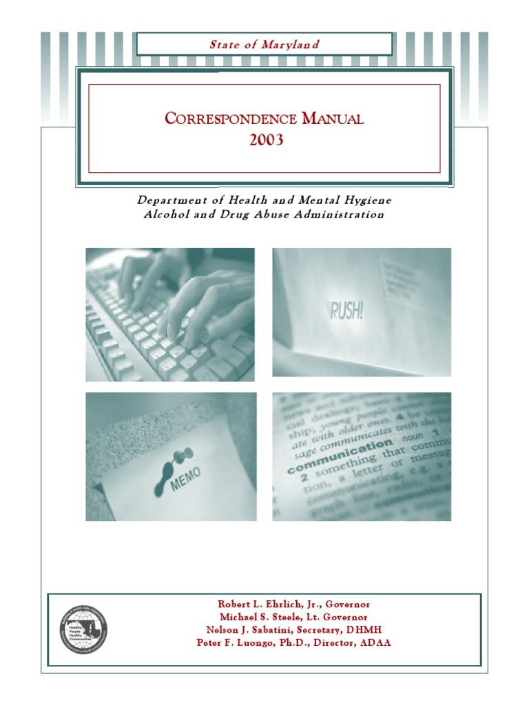 Correspondence Manual 4.09 Ellipsis Email