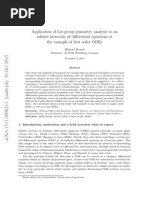 Application of Lie-Group Symmetry Analysis