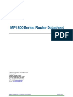 MP1800 Router Datasheet