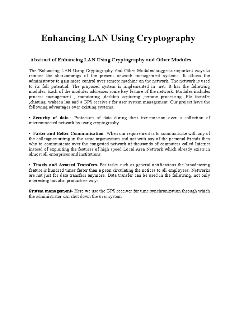 Wake on LAN in Enhanced LAN Systems | PDF | Local Area Network ...