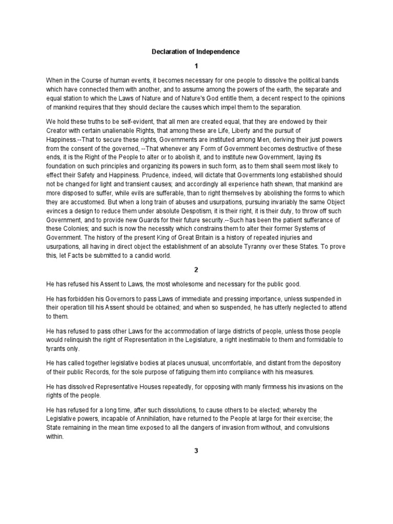Causes for American Independence | PDF | Natural And Legal Rights | Justice