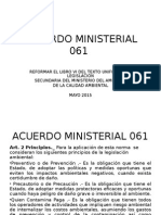 Acuerdo Ministerial 061