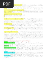 Resumo B1 Terapia Cognitiva Comportamental