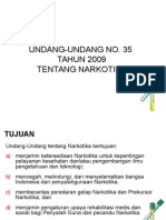 UU No.35 Tahun 2009 Narkotika