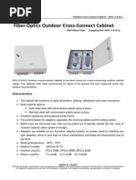 Fiber Optics Outdoor Cross-Connect Cabinet