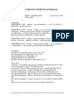 Fair Work Ombudsman V Theravanish Investments 2014 Fcca1170