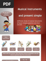 Different Kinds of Musical Instruments Present Simple-Questions and Short Answers