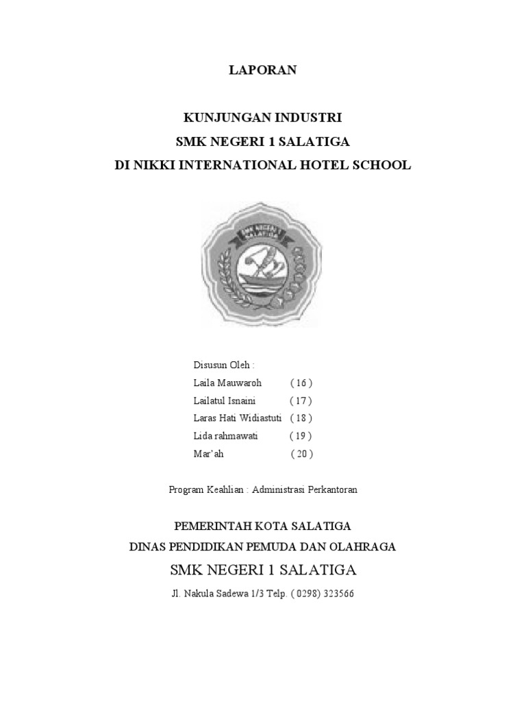 Contoh Laporan Table Manner Di Hotel Seputar Laporan