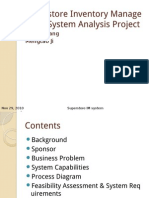 Superstore Inventory Manage Ment System Analysis Project: Sheng Wang Mengtao Ji