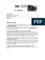 FAQs LS9-16, LS9-32: Calidad de Audio, Características y Funciones