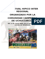 Reglamento Del III Festival Hípico Regional Uchuccarco Chamaca 2013.Doc Ultimo