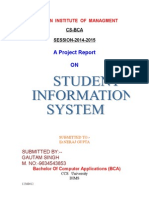 Student Info Sys