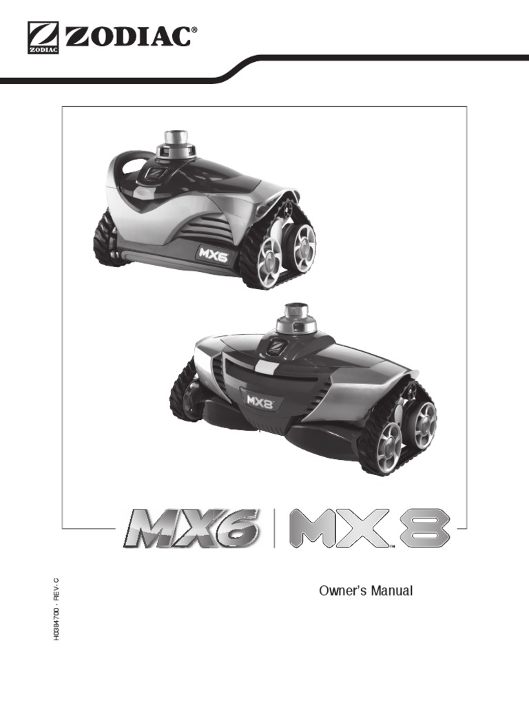 Zodiac MX6 and MX8 Pool Cleaner Manual | Swimming Pool | Valve