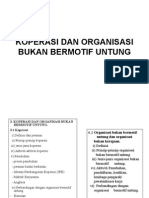 Koperasi Dan Organisasi Bukan Bermotif Untung