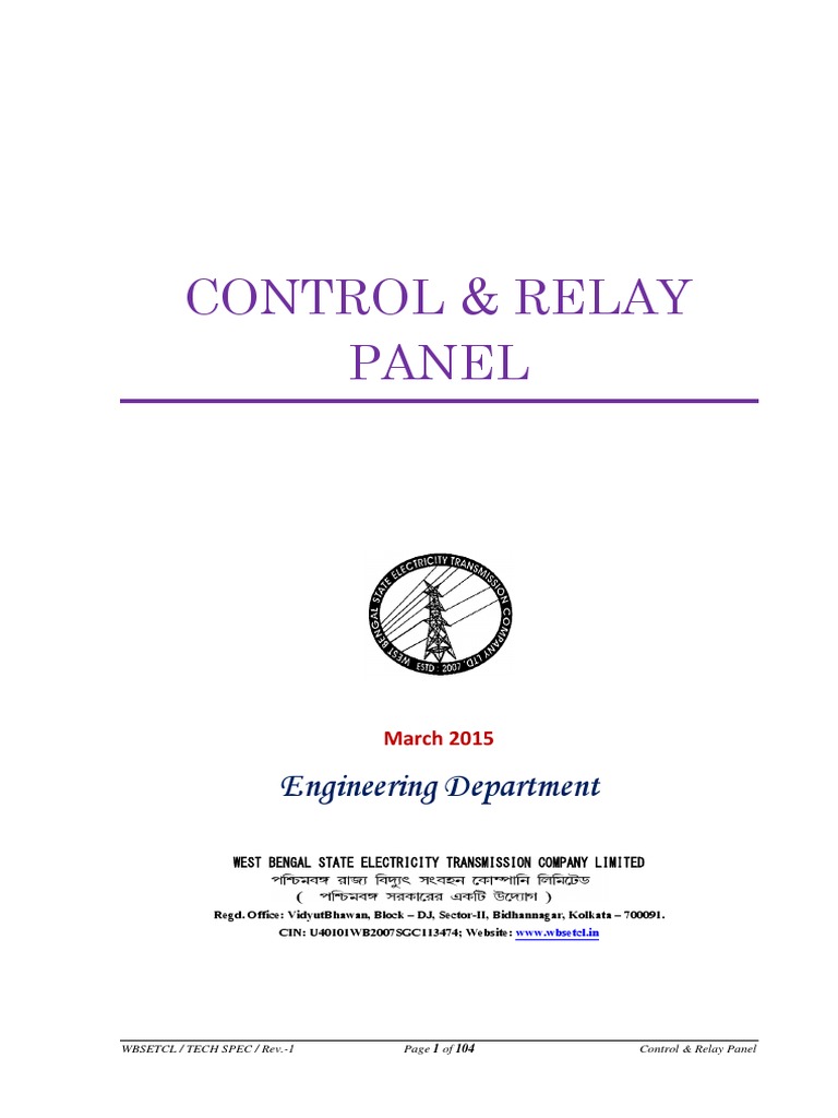 Control and Relay Panel | PDF | Electrical Wiring | Switch