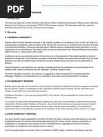 RMA Request Form Template | PDF | Technology & Engineering