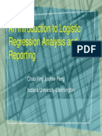 An Introduction to Logistic Regression and Reporting - Peng