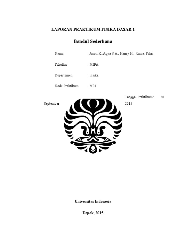 Laporan Praktikum Fisika Dasar 1 | PDF | Metode & Bahan Ajar ...